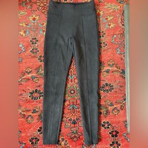 SPANX Black Faux Suede L